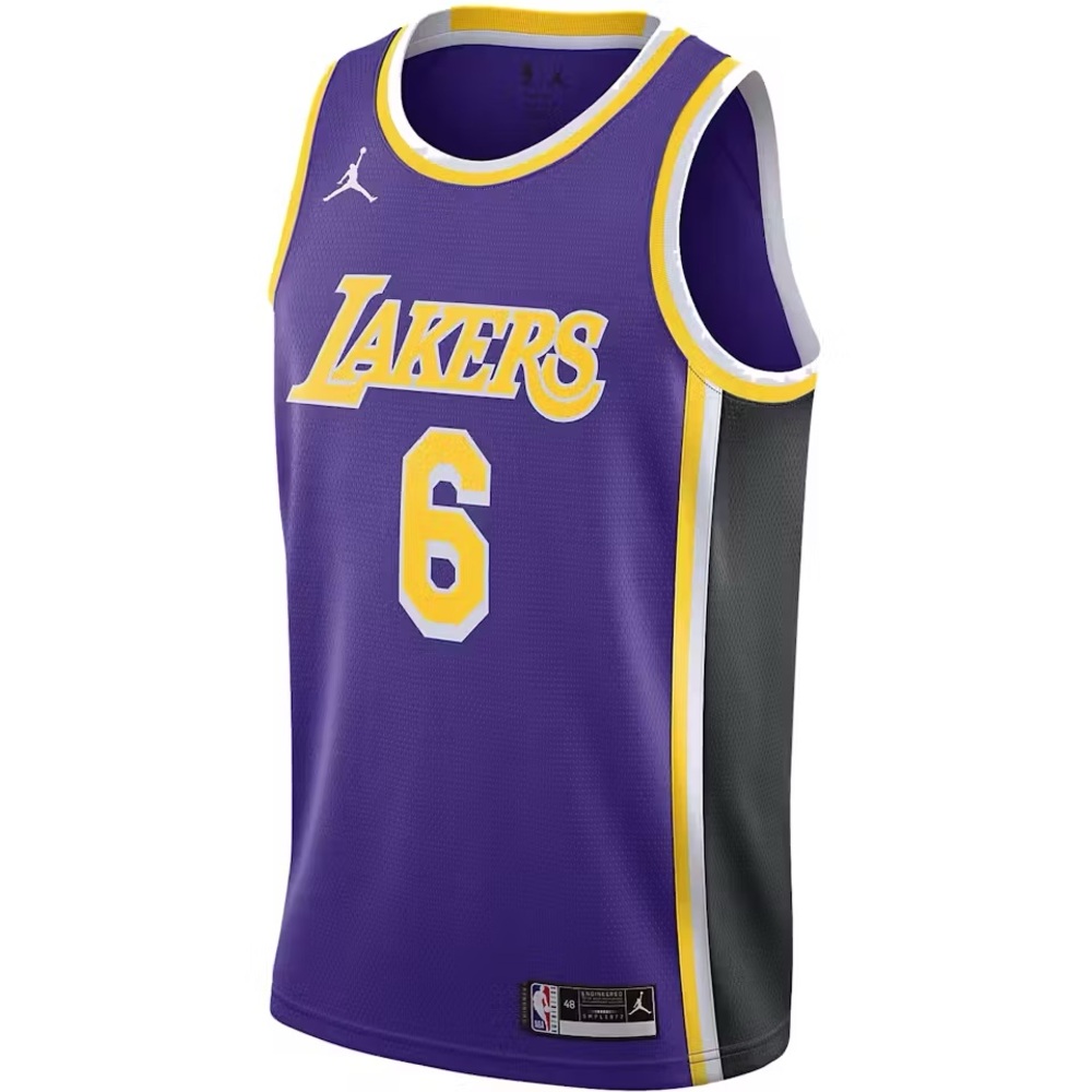 Fanatics Purple and Gold Youth Basketball Jersey